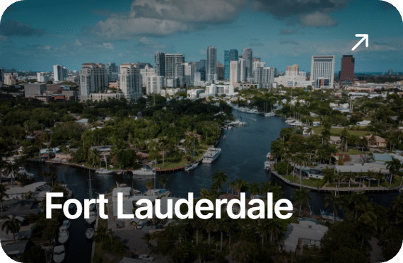 Aerial view of downtown Fort Lauderdale, Florida
